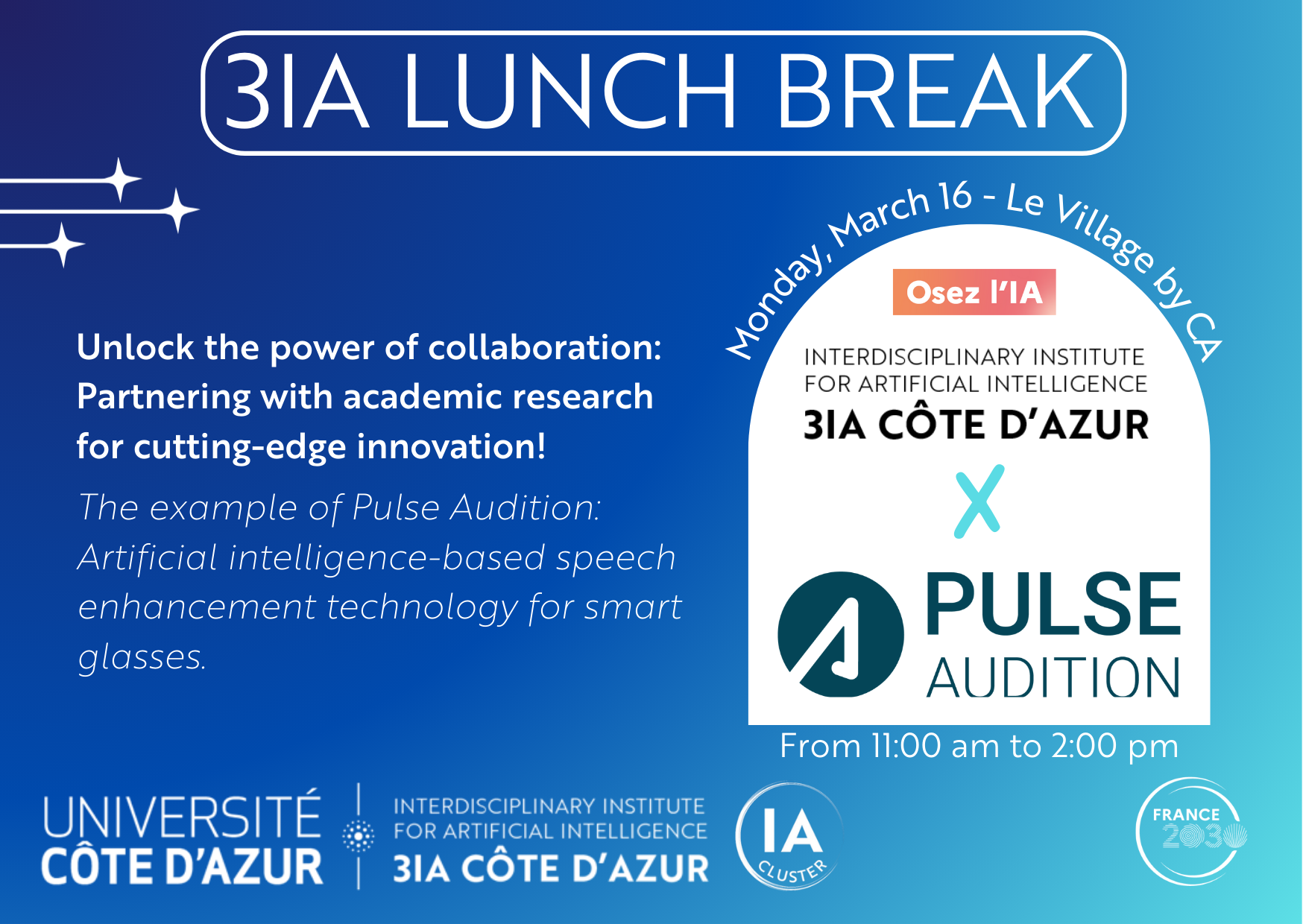 3IA lunch break with Pulse Audition - March 16, 2026