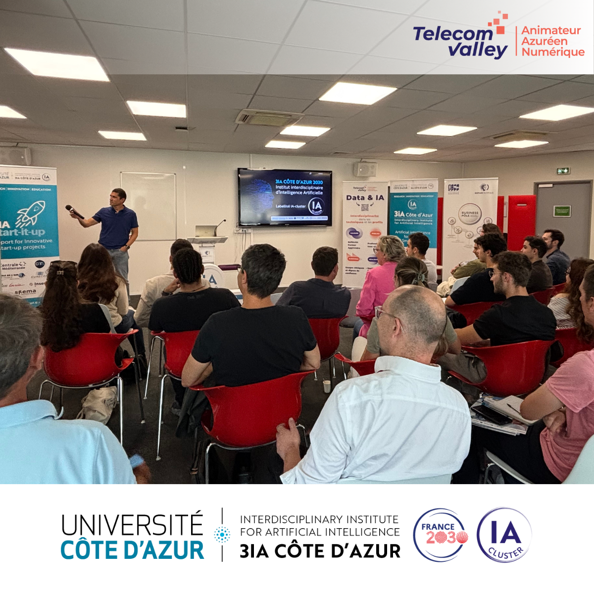 Charles Bouveyron at 3IA lunch break x Telecom Valley - June 5, 2025