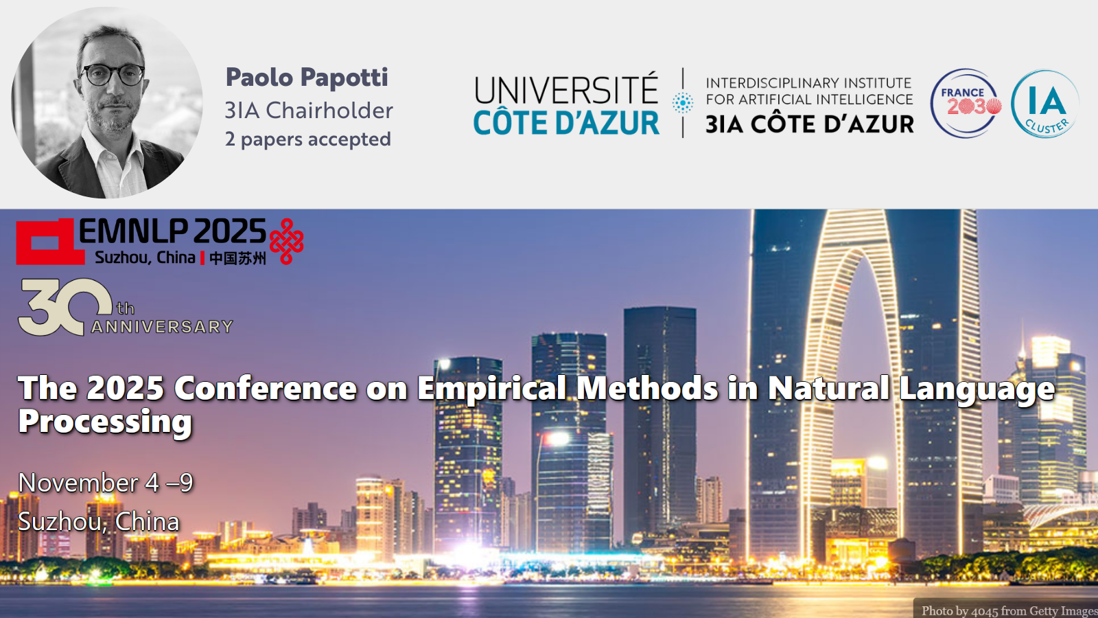 Paolo Papotti cosigned 2 articles accepted at EMNLP25