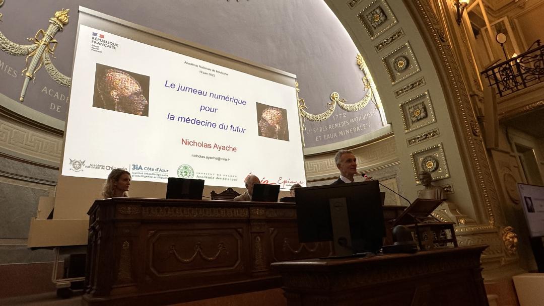 Nicholas Ayache invited speaker at Digital Twin Day - French academy of Medicine