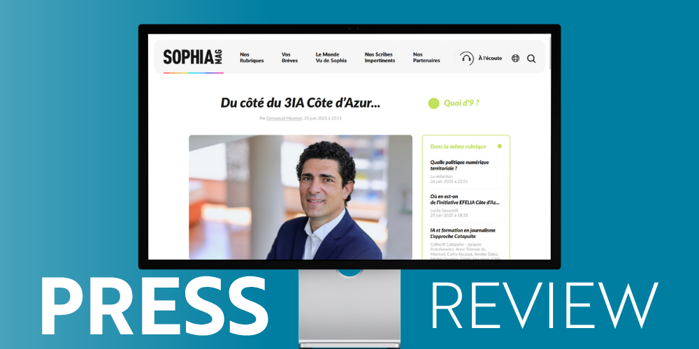 Interview de Charles Bouveyron 3IA Côte d'Azur dans SophiaMag juin 2025