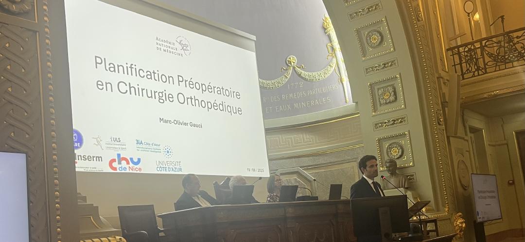 Marc-Olivier Gauci invited speaker at Digital Twin Day - French academy of Medicine
