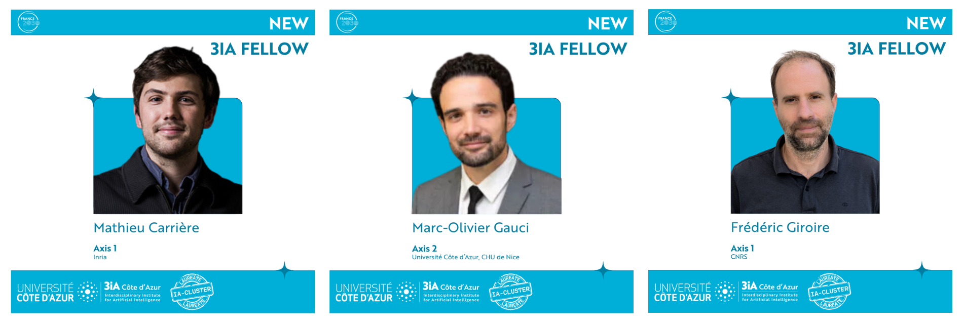 New 3IA Côte d'Azur Fellows 2024