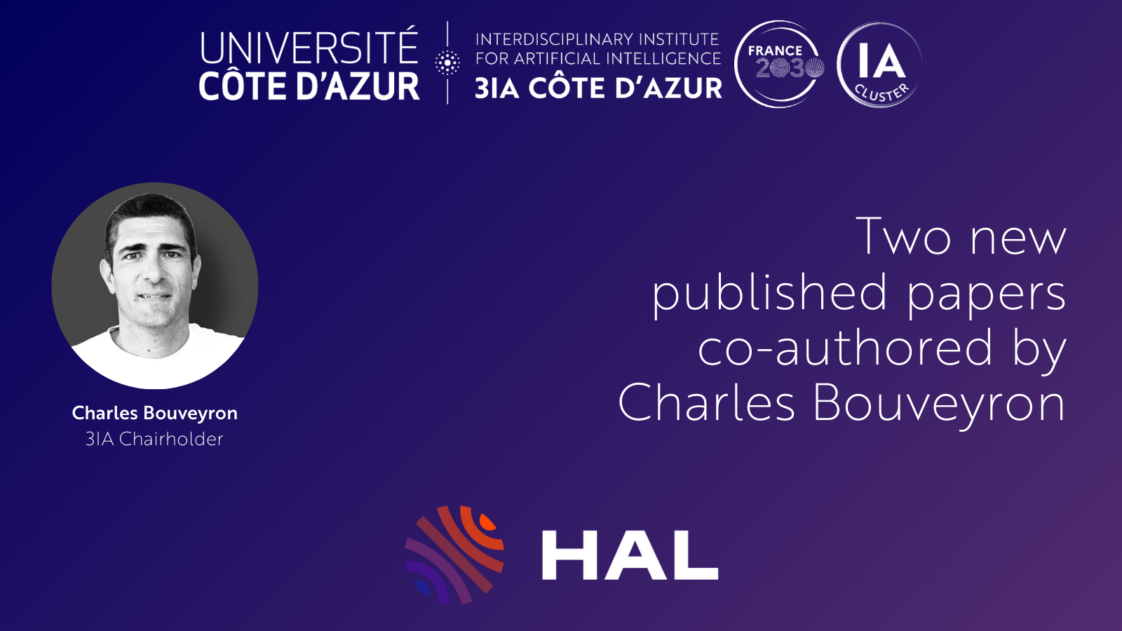 Two new published papers co-authored by Charles Bouveyron