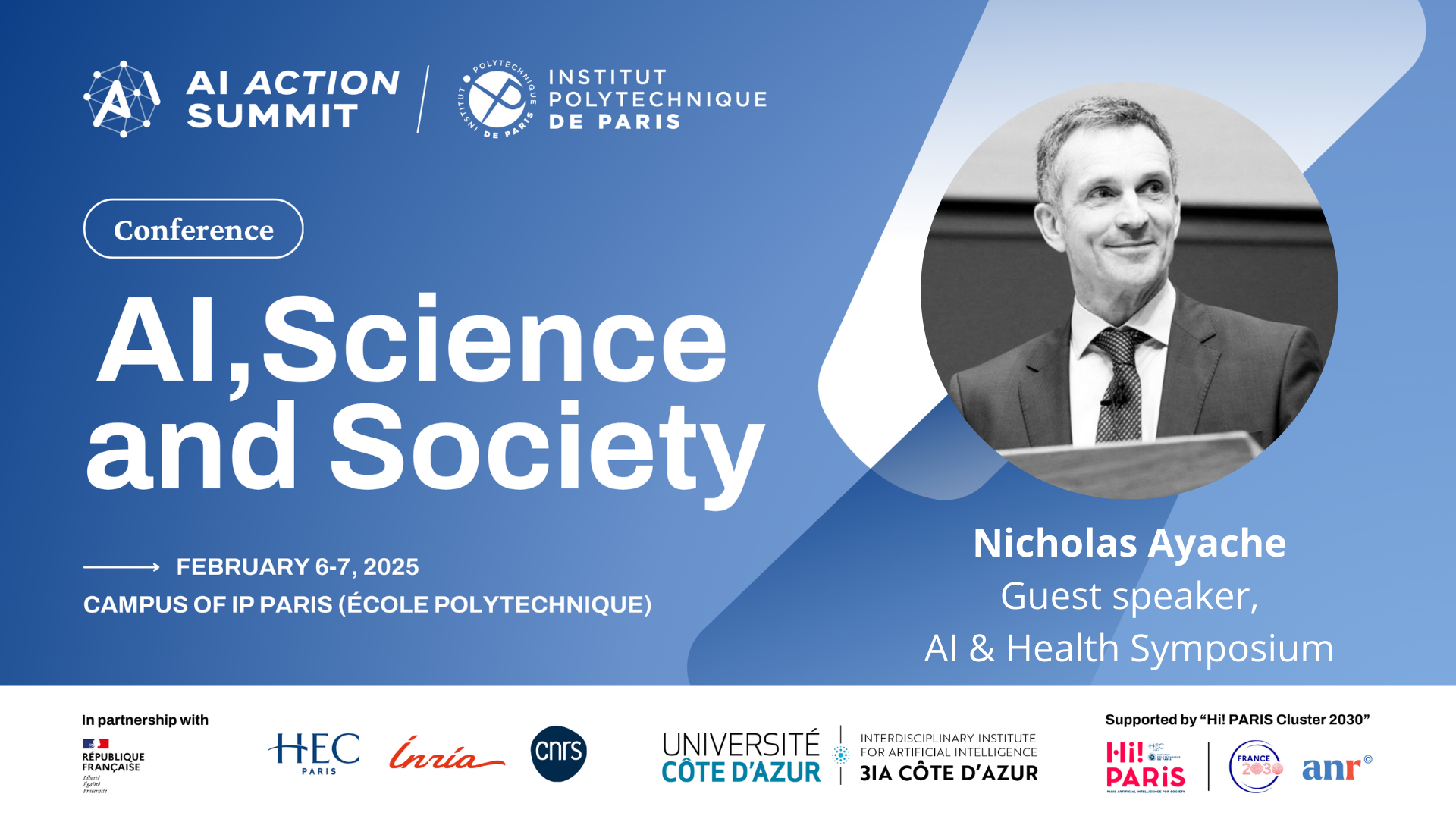 AI Action Summit 2025: Nicholas Ayache guest speaker at AI & Health Symposium