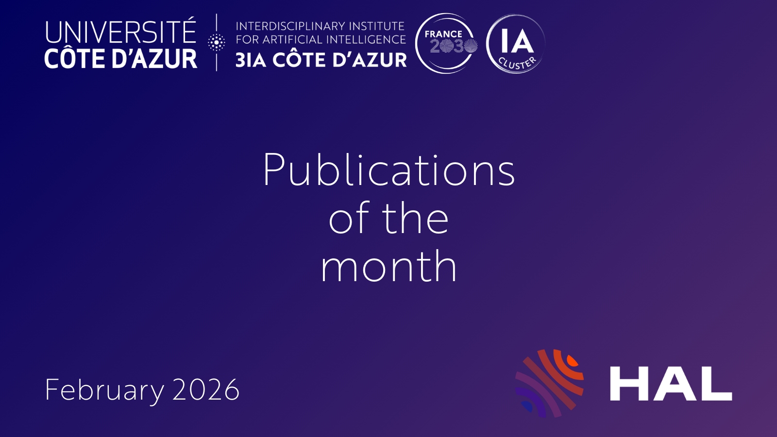 Publications of the month - Februrary 2026
