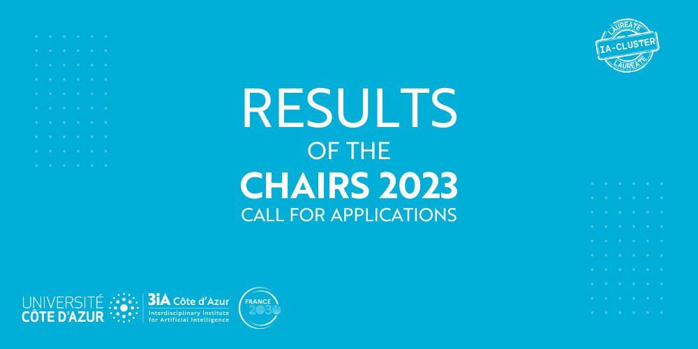 Results of the 3IA Chairs 2023 call for applications