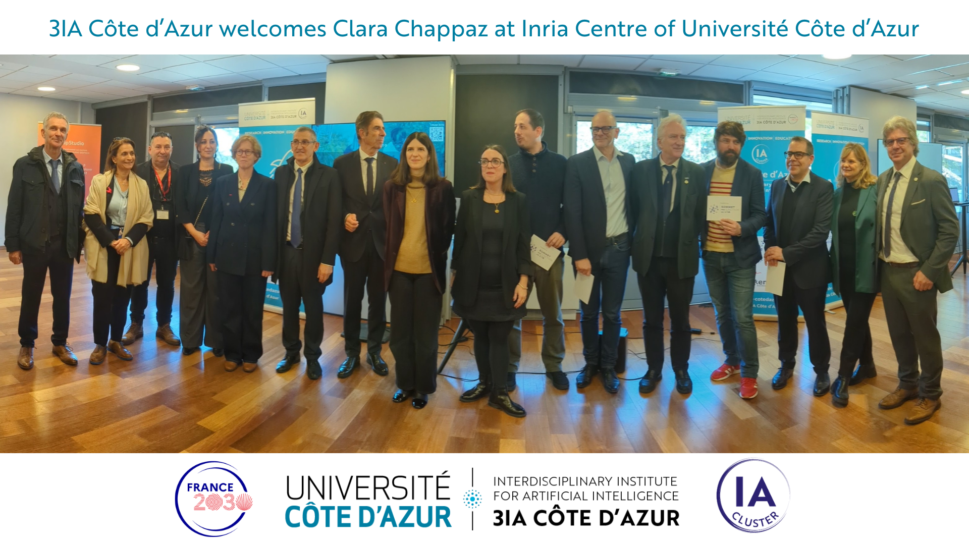 Clara Chappaz discovering 3IA Côte d'Azur at Inria Centre of Université Côte d'Azur