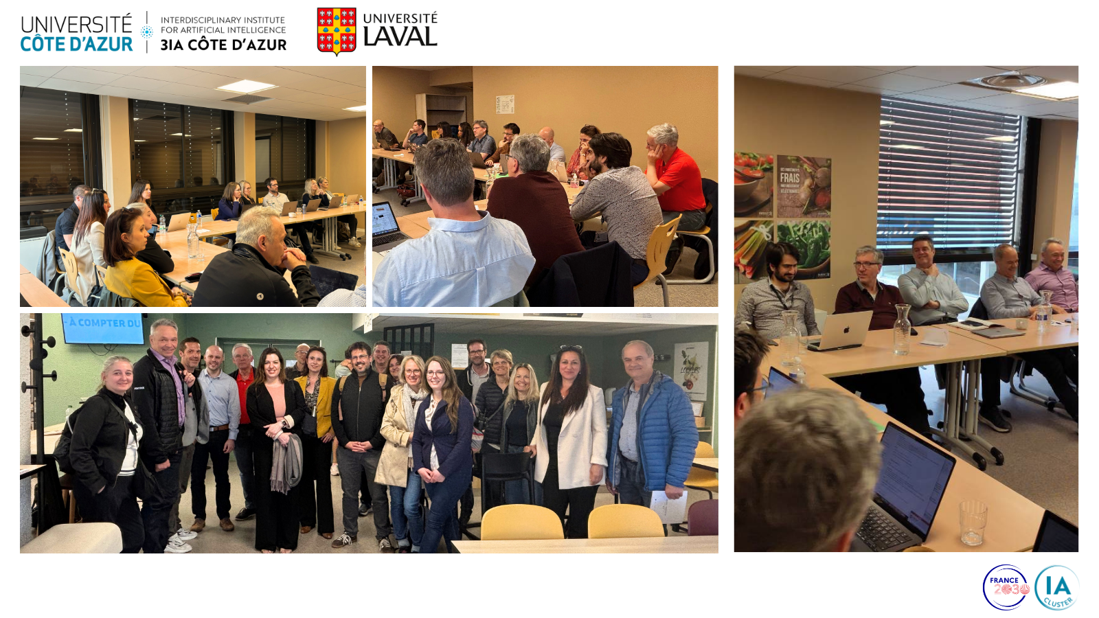 Visite délégation université Laval au Centre Inria d'Université Côte d'Azur